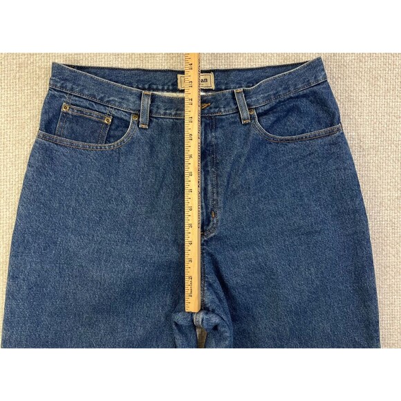 L.L. Bean Jeans Women's 14R Lined Relaxed Fit Blue Denim Medium Wash - Picture 10 of 11